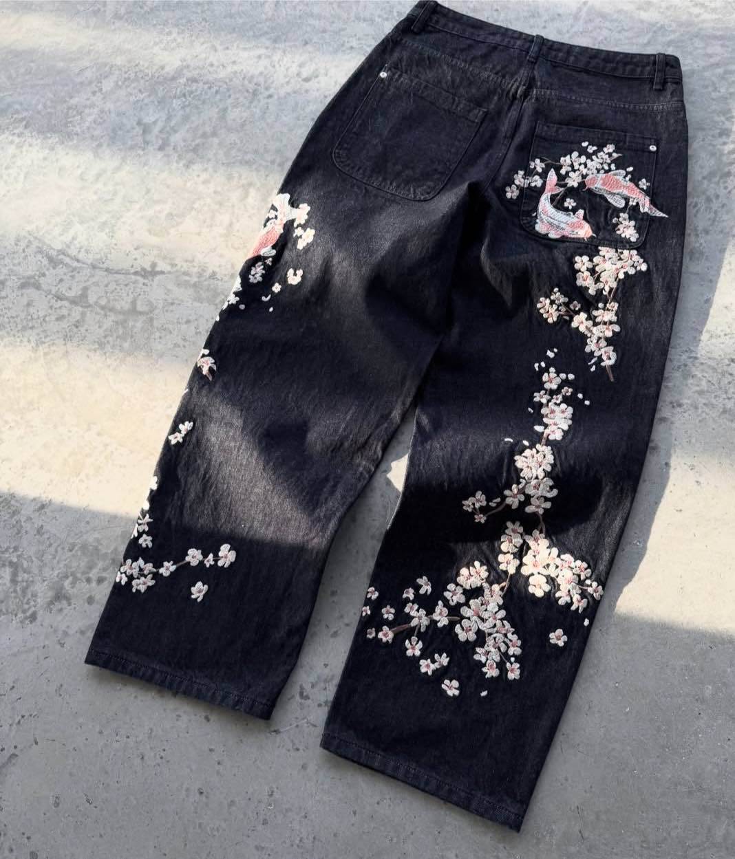 Cherry Blossom Denim Jeans