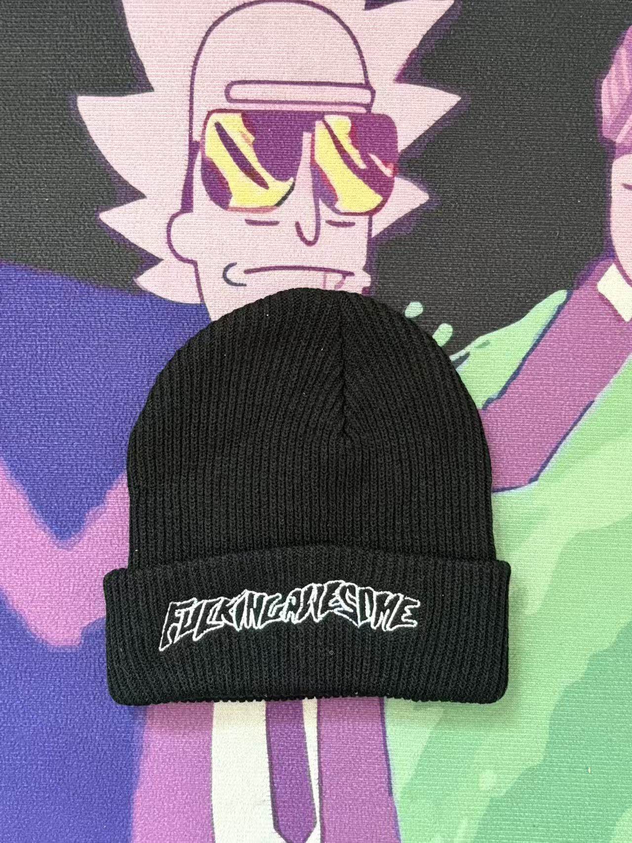 "Fucking Awesome" Retro Knitted Beanie