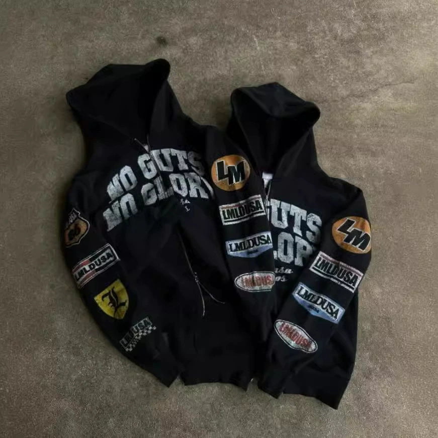 Retro Racing Zip Hoodie