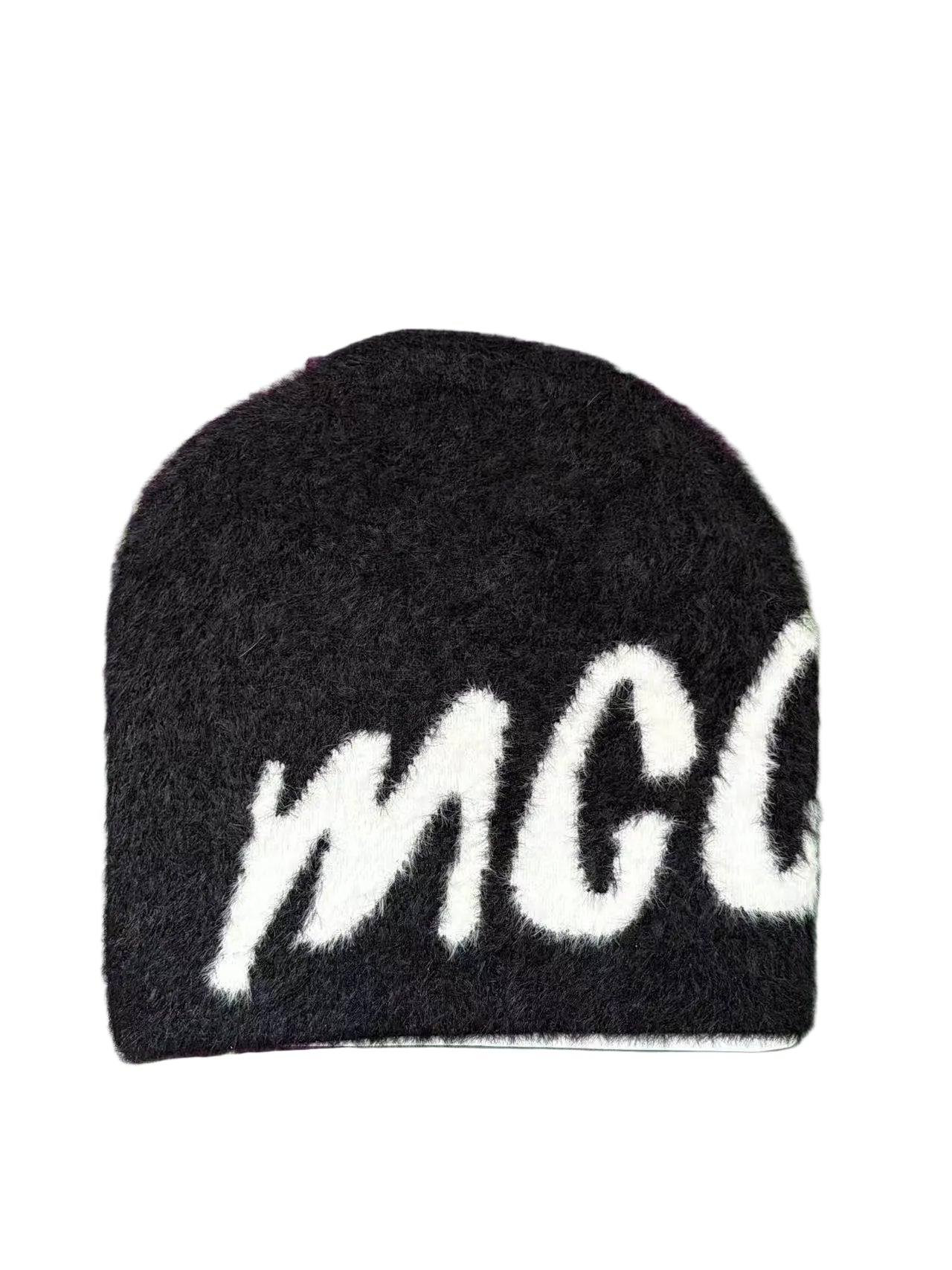 Fluffy Retro Knitted Beanie