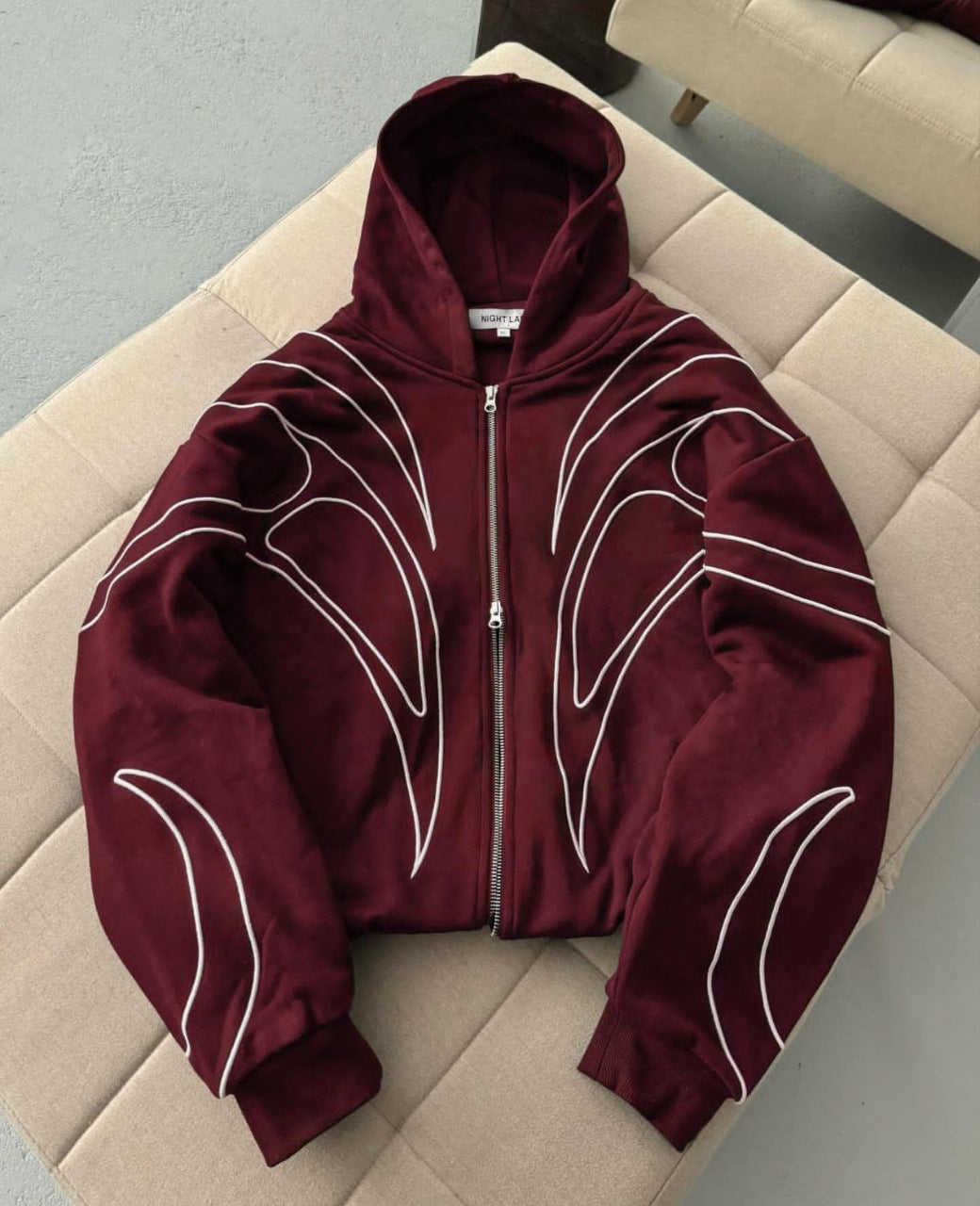 Embroidered Heavyweight Zip Hoodie