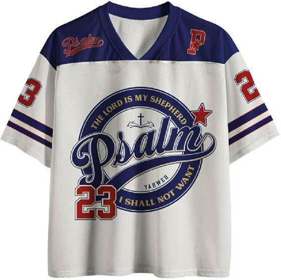 "Psalm 23" NFL Style Printed Tee