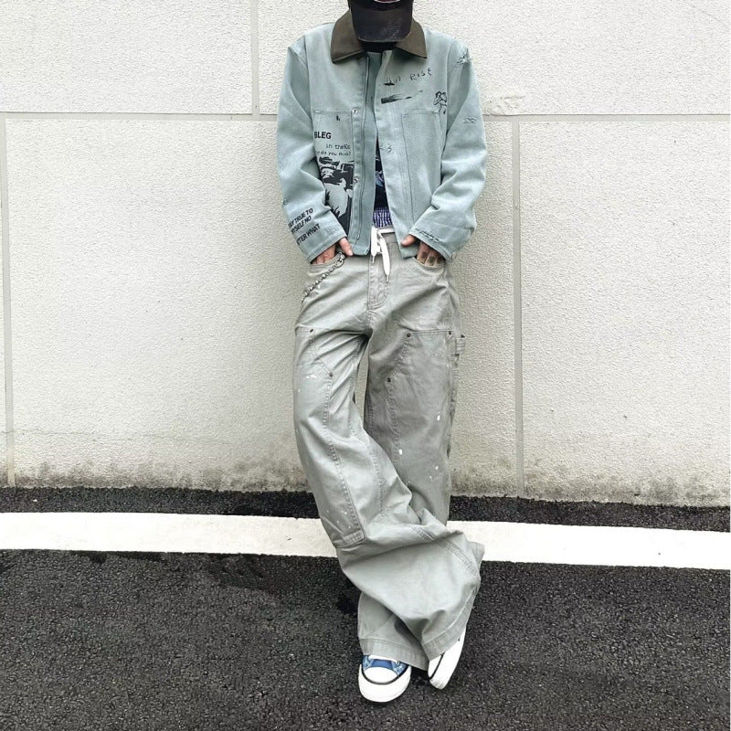 Ink Splash Scimitar Jeans