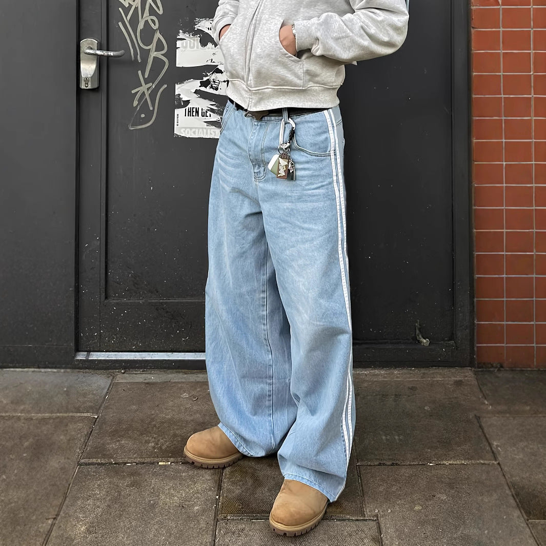 "Two-Stripe" Denim Jeans