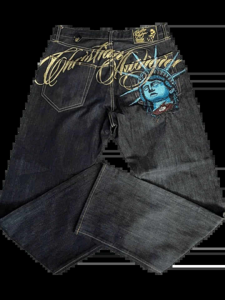 The Liberty Goddess sequined jeans