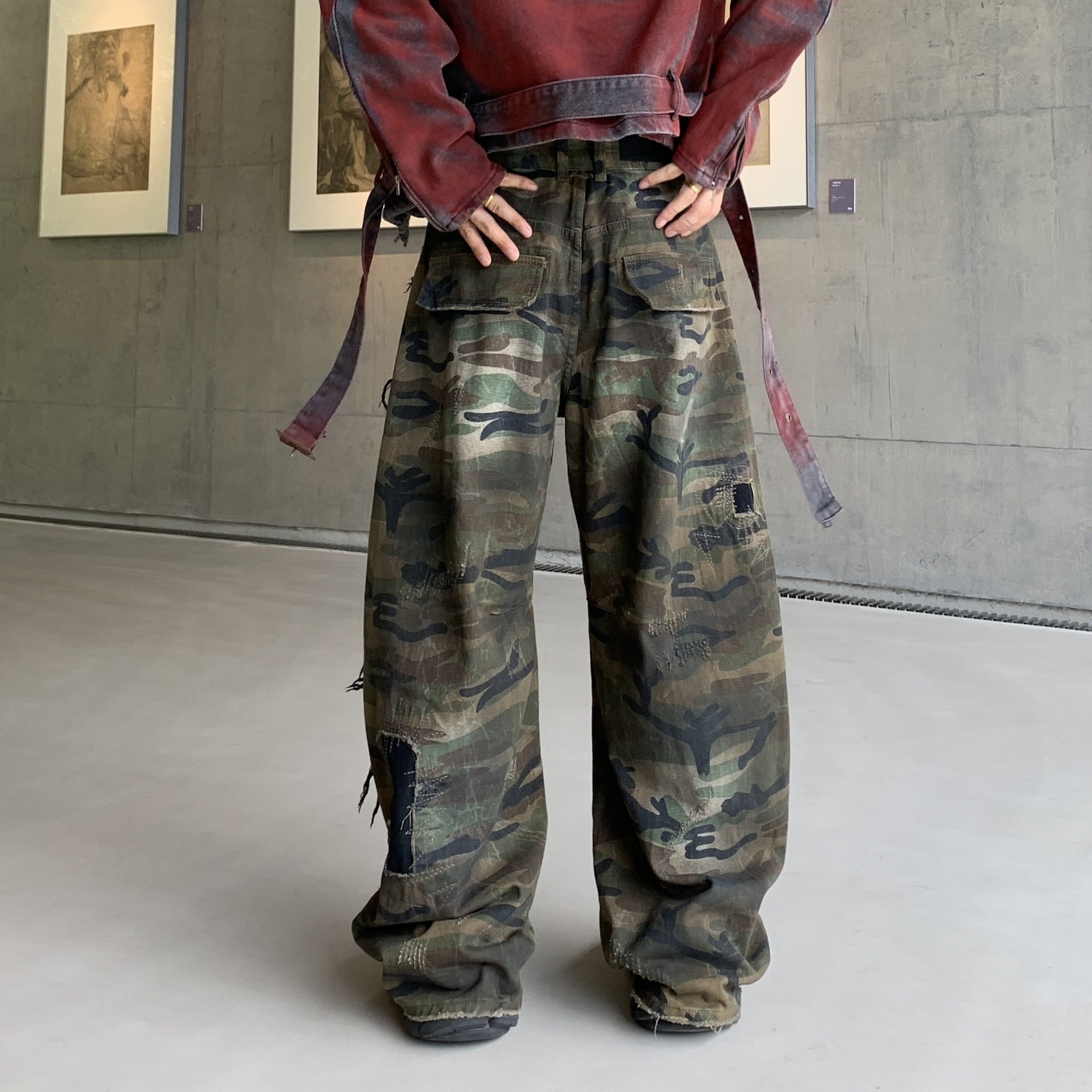 Retro Cargo Pants Camo