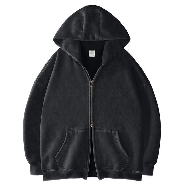 Heavyweight Double Zip Hoodie