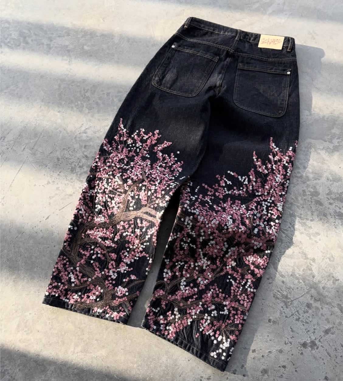 Cherry Blossom Denim Jeans