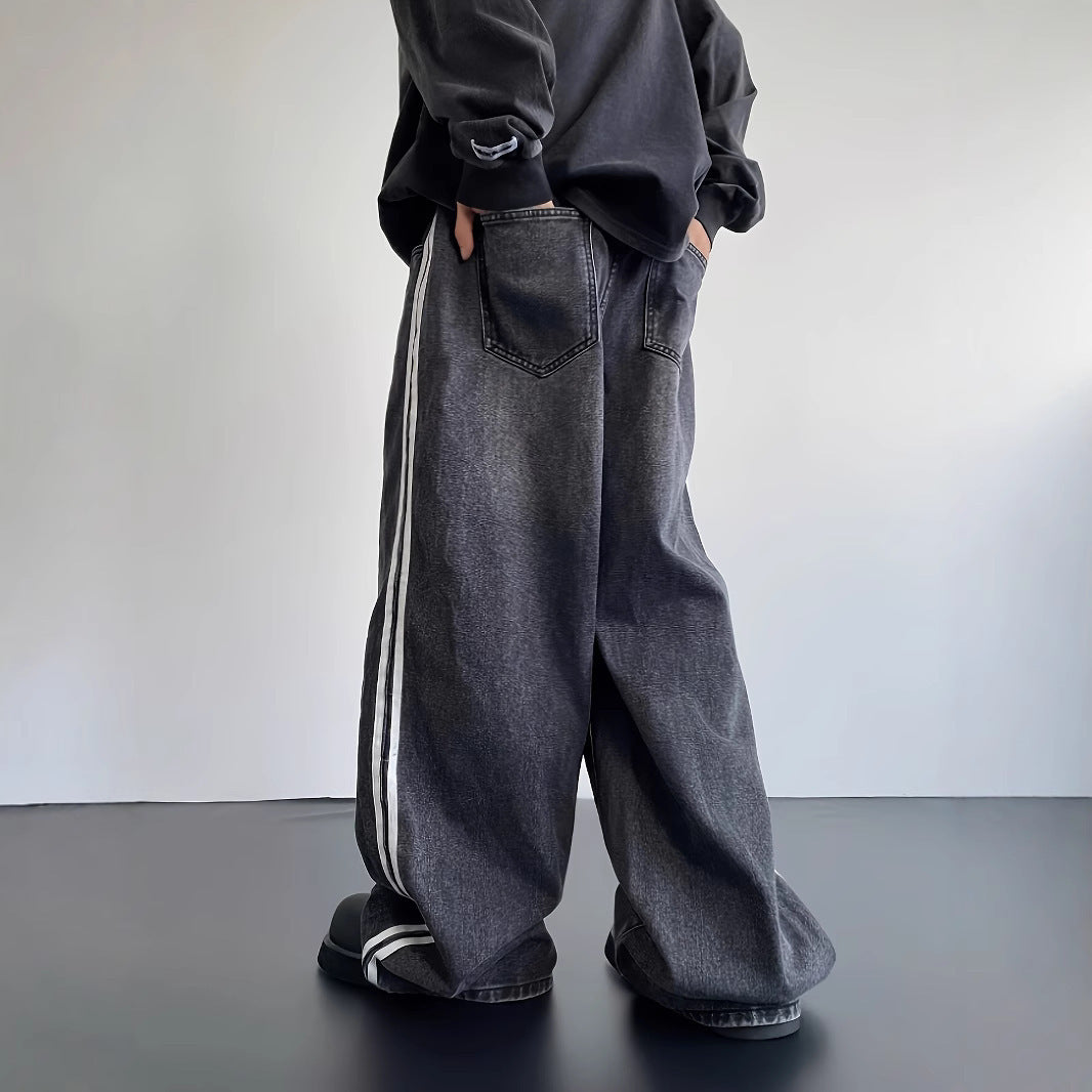 "Two-Stripe" Denim Jeans