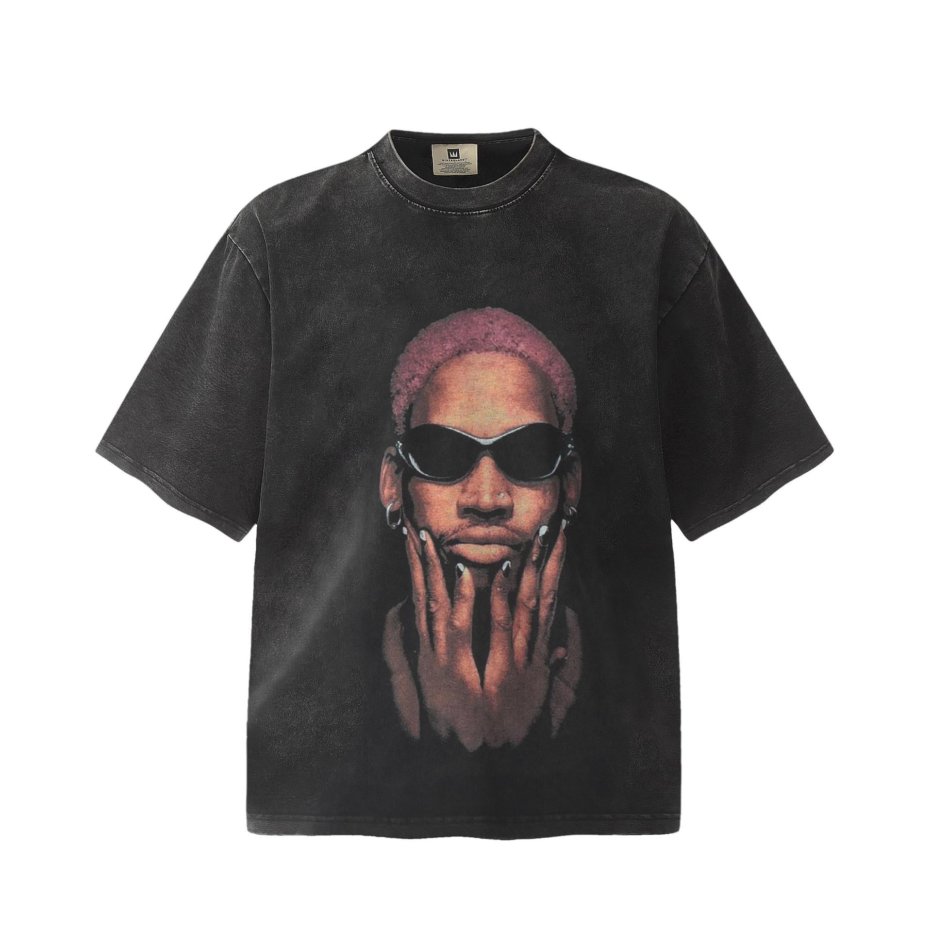 Pink Rodman Portrait Tee