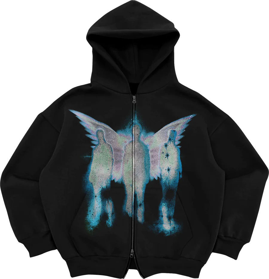 Wings Zip Hoodie