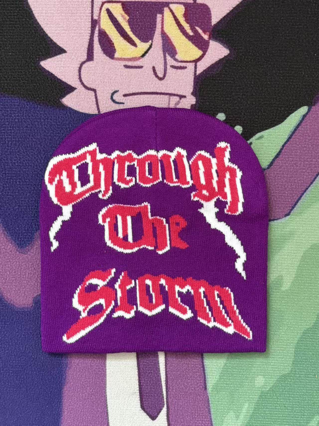 "Through The Storm" Retro Knitted Beanie