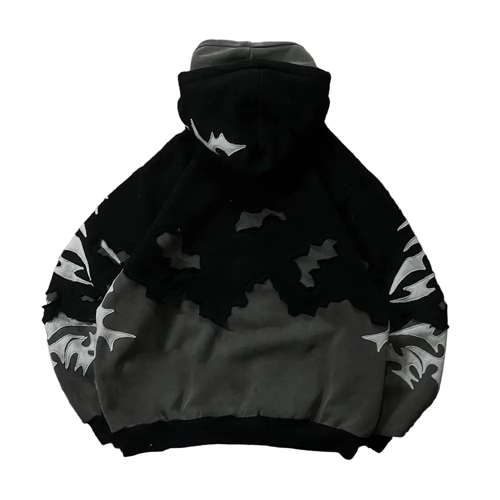Patchwork Pullover Hoodie