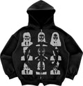 Faces Zip Hoodie