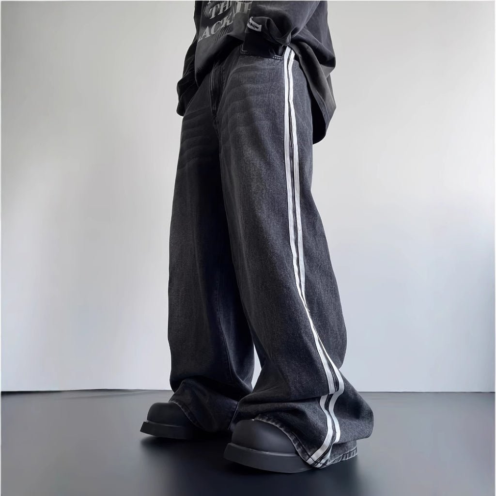 "Two-Stripe" Denim Jeans