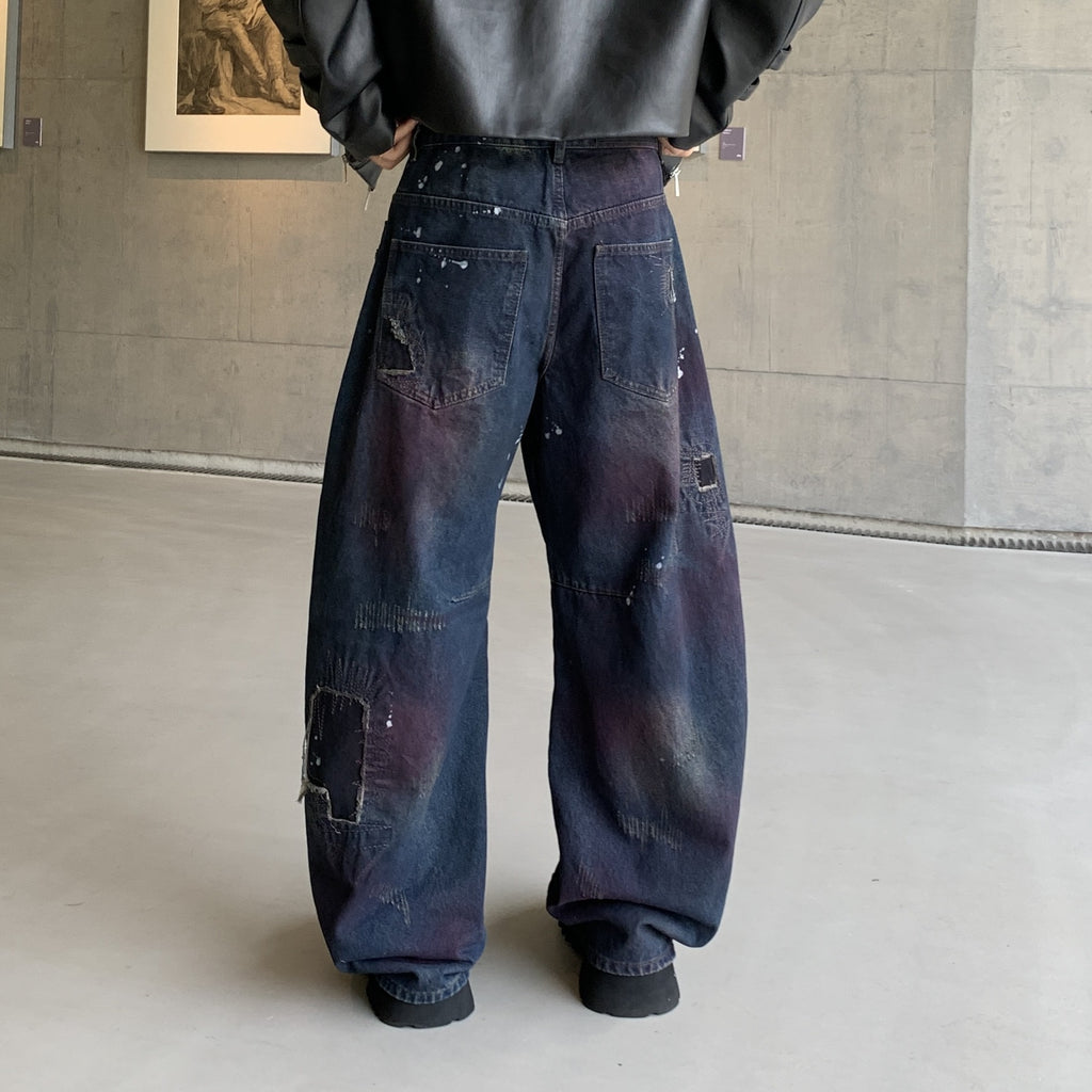 Retro Cargo Pants blue