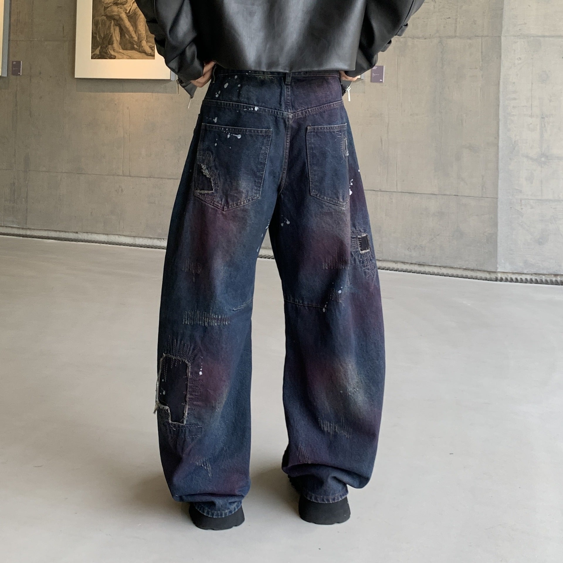 Retro Cargo Pants blue