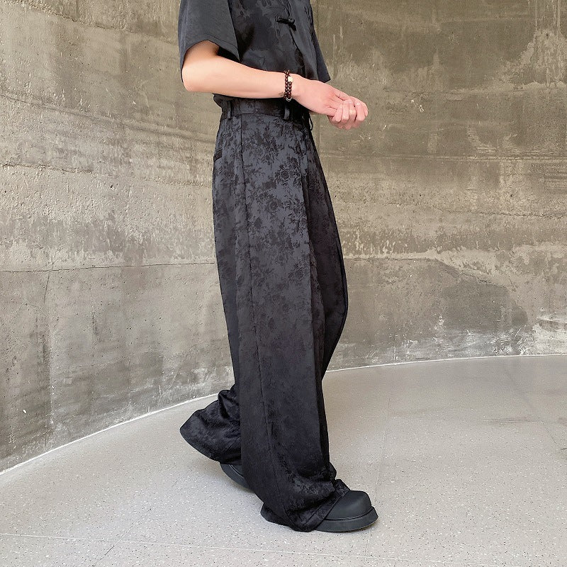 Flowers Patterned Dress Pants