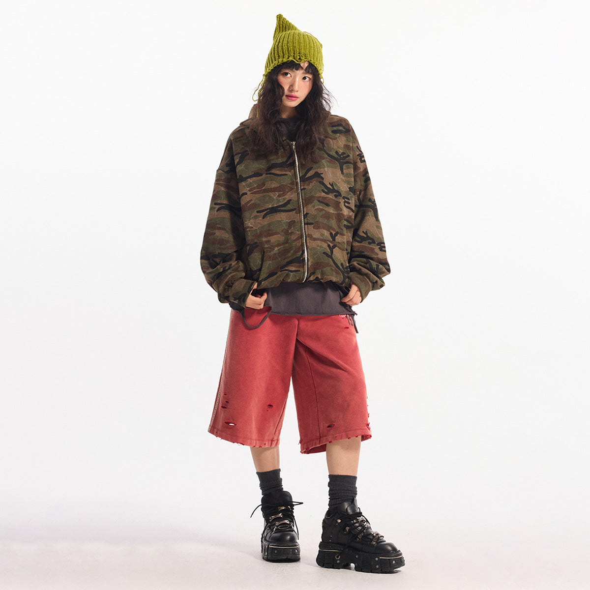 Street Camo Zip Hoodie