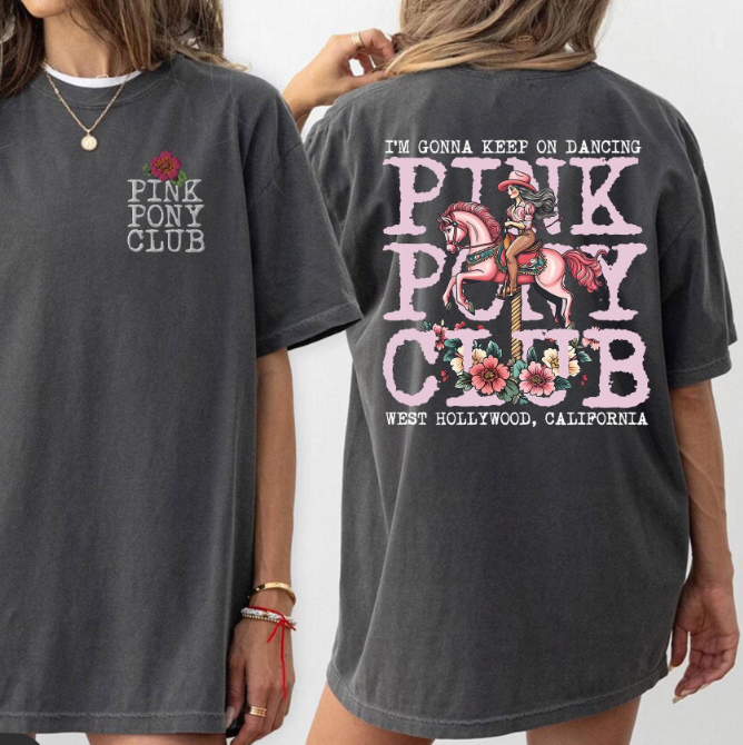 Pink Pony Club short-sleeved T-shirt