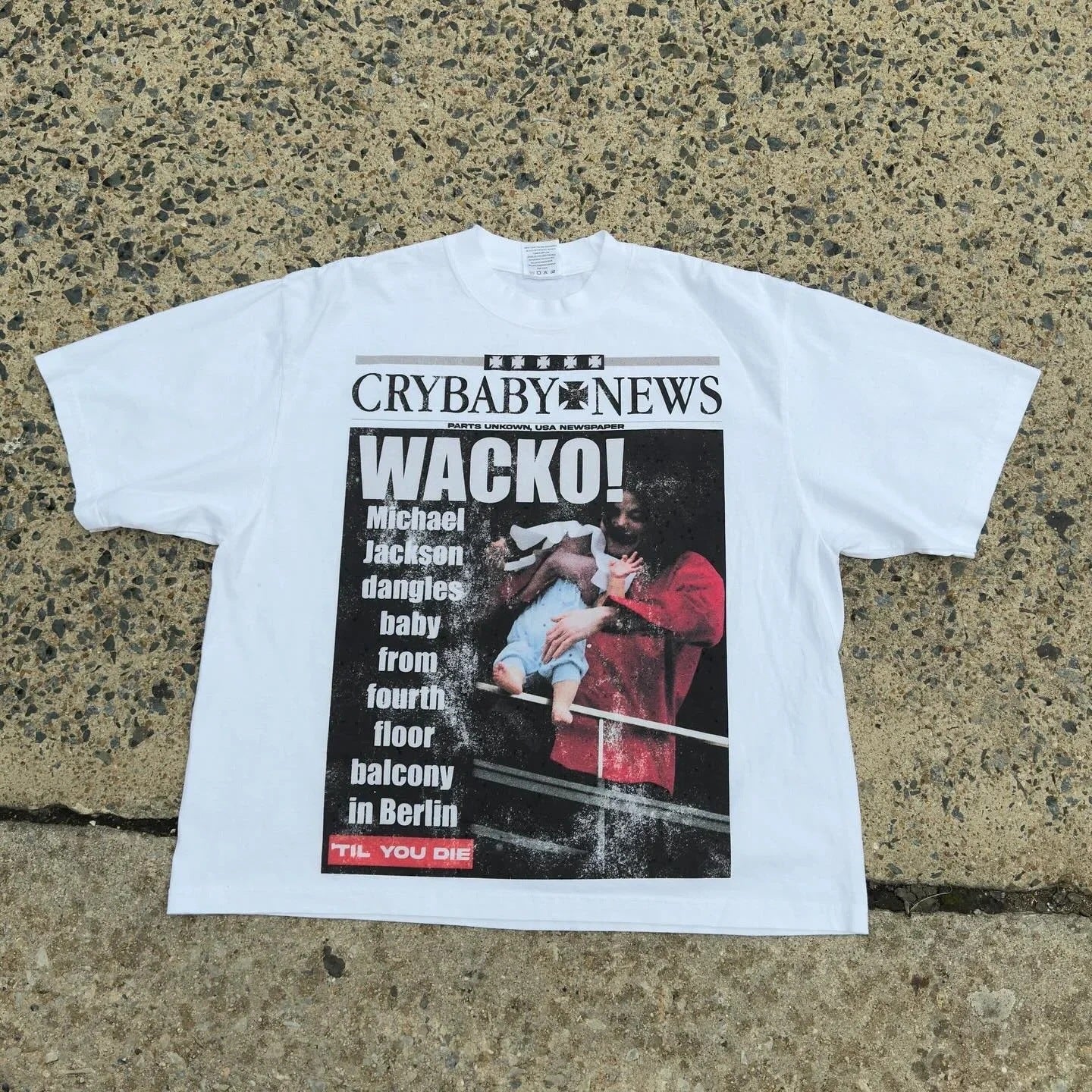 Crybaby News Vintage Tee