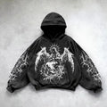 Angel Print Pullover Hoodie