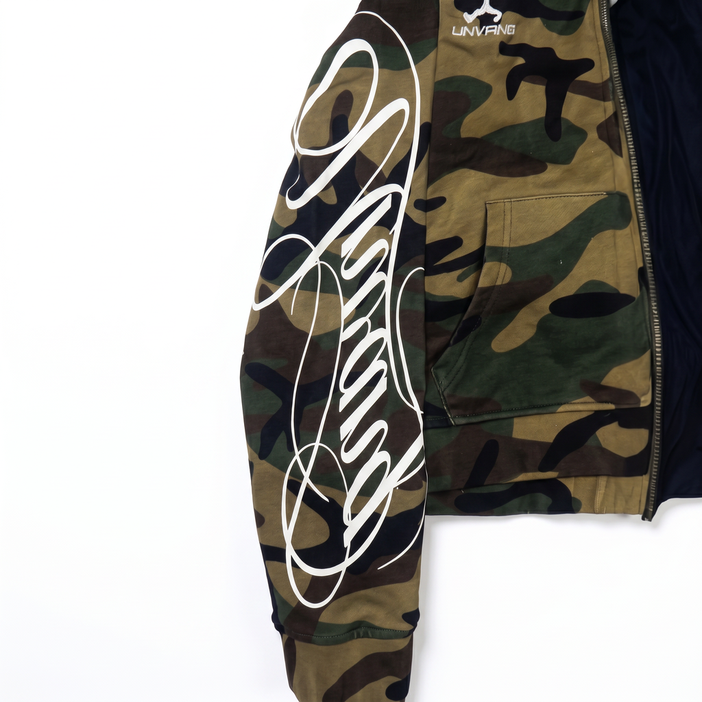 Camo Racing Zip Hoodie