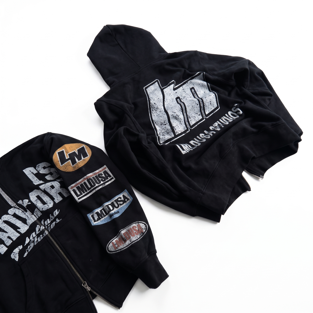 Retro Racing Zip Hoodie