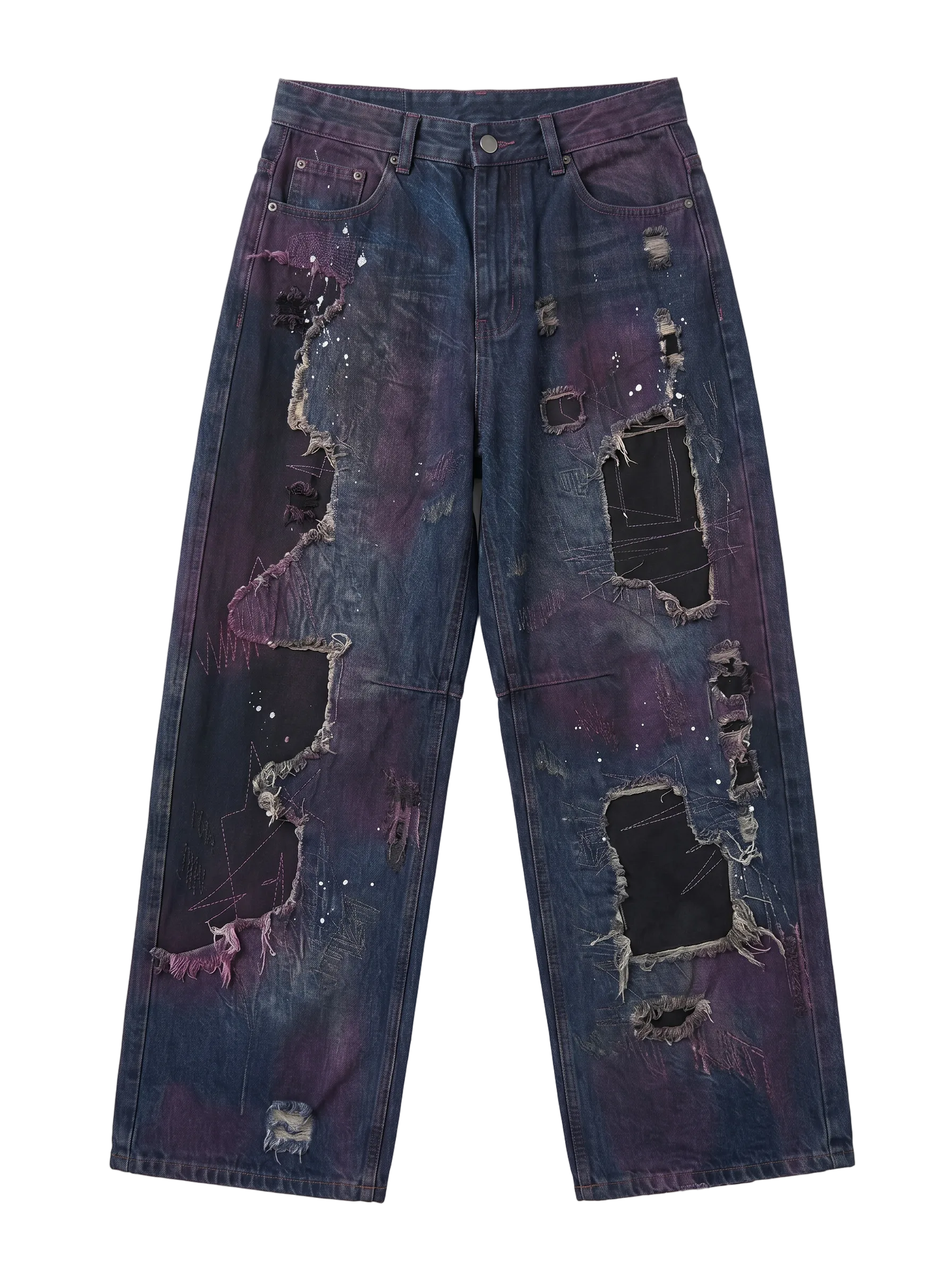 Retro Cargo Pants blue