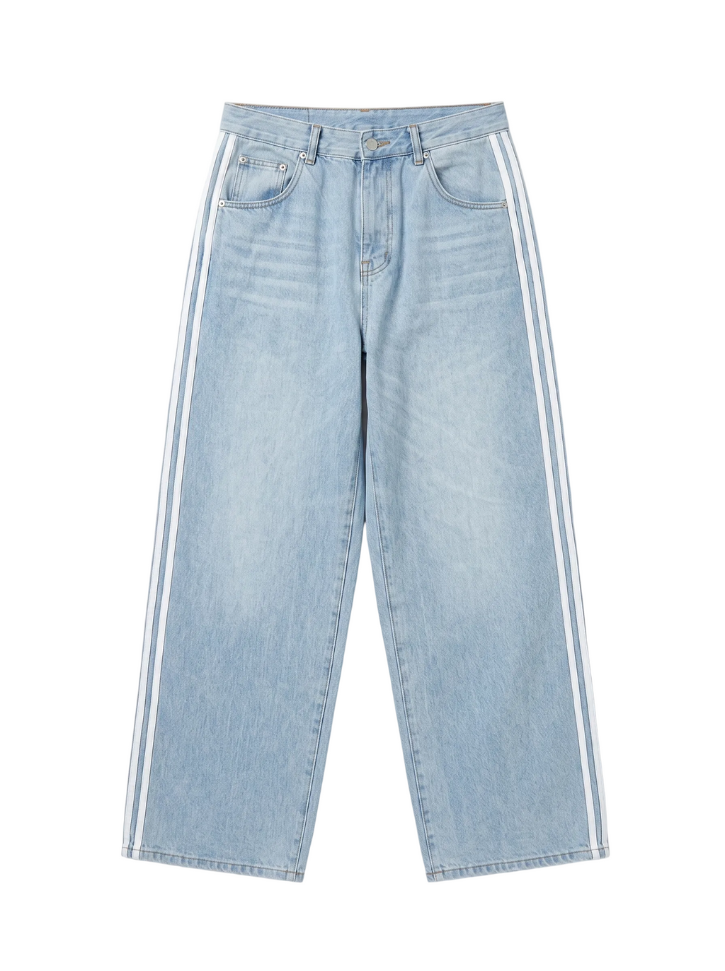 Blue "Two-Stripe" Denim Jeans