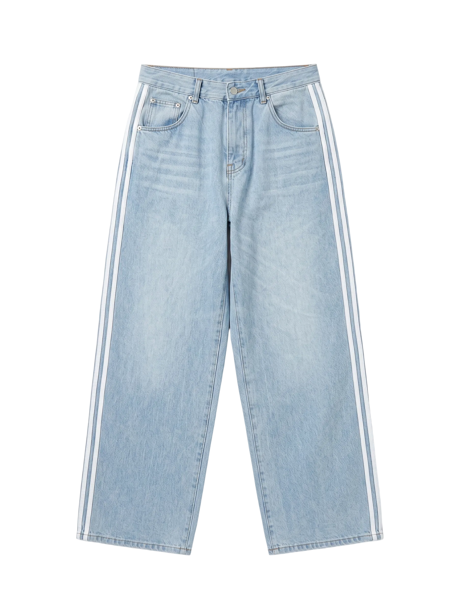 Blue "Two-Stripe" Denim Jeans
