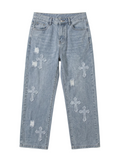 "Crosses" Denim Jeans