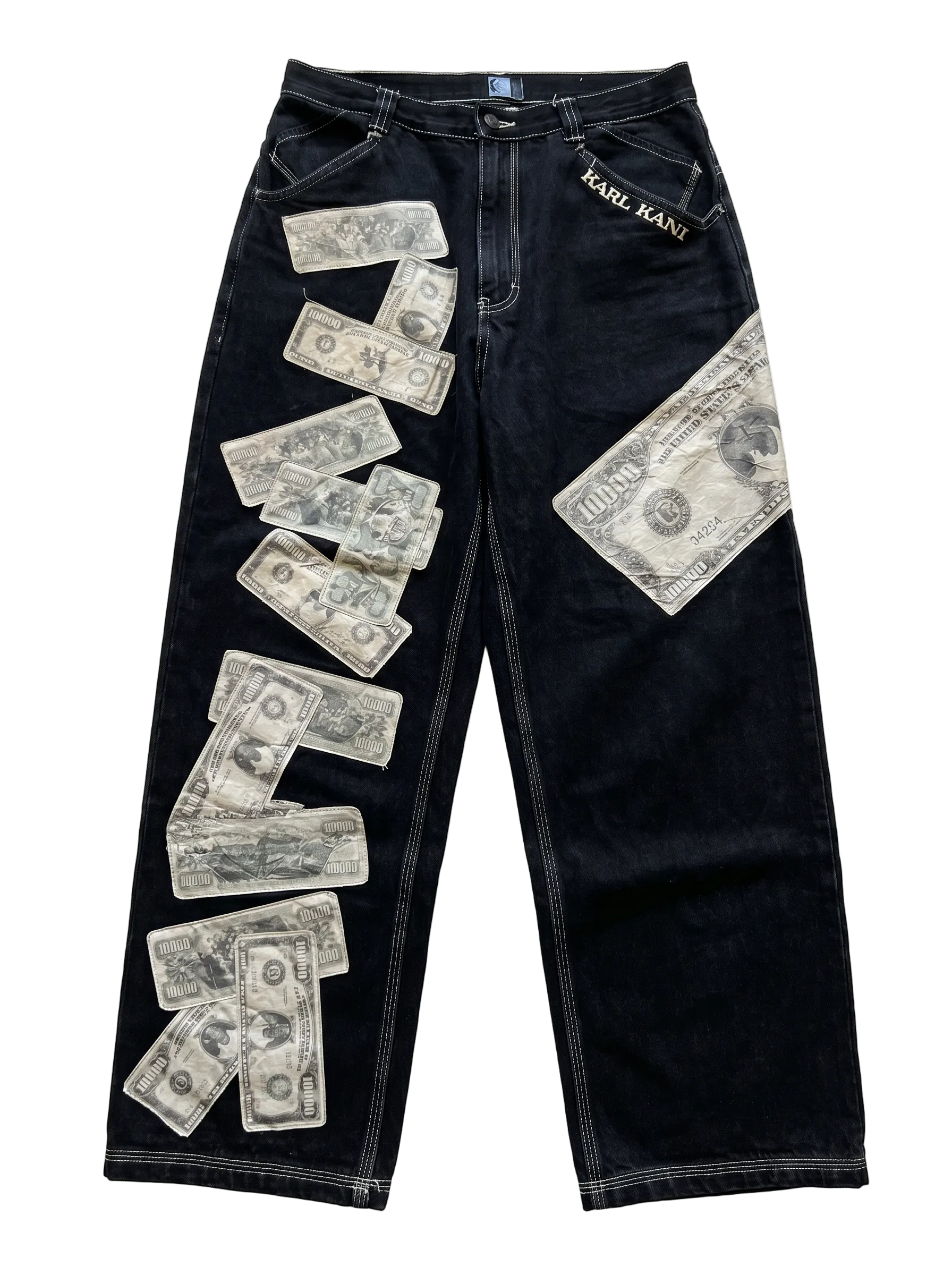 Karl Kani "Money" Printed Denim Jeans