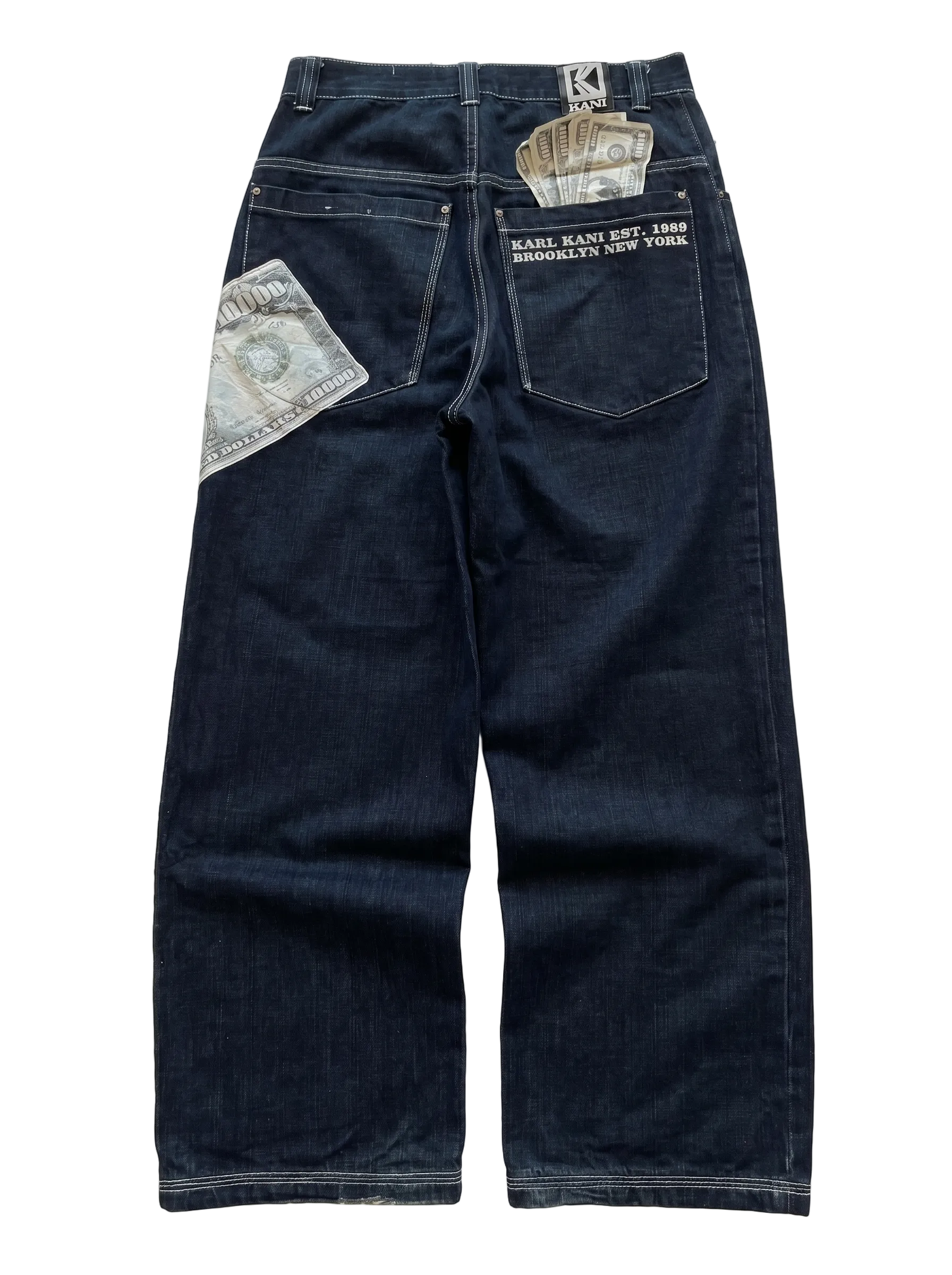 Karl Kani "Money" Printed Denim Jeans